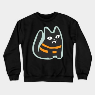 Halloween black cat Crewneck Sweatshirt